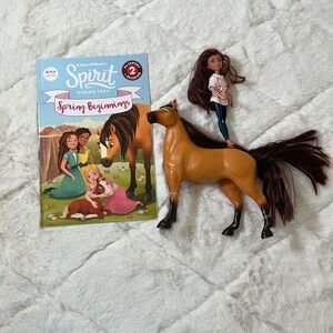 Spirit Riding Free Horse Doll & Book Bundle Kids Toy Set DreamWorks Horse Toy